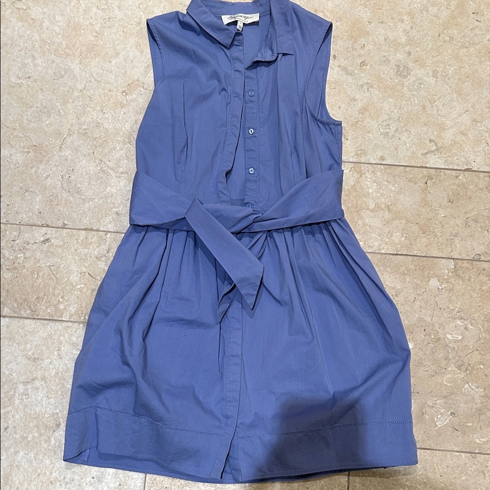 Sleeveless Blue Dress